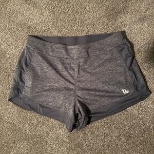 Wilson Women's Heather Gray Lined Shorts Size M